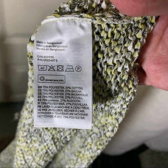 H & M knit stretchy comfy neutral tones oversized top short sleeves size medium - Picture 9 of 9